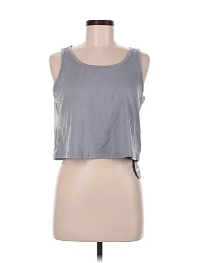 Pre-owned Assorted Brands Tank Top Gray Halter Neckline Tops