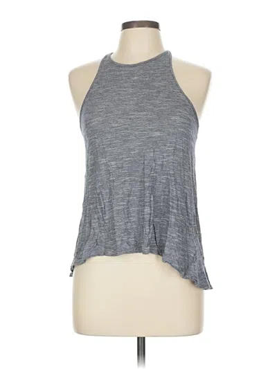 Pre-owned Assorted Brands Tank Top Gray Halter Neckline Tops