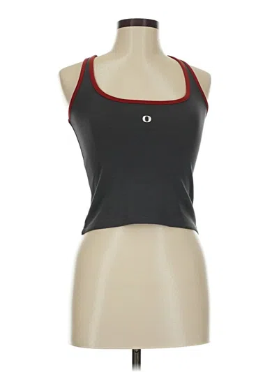 Pre-owned Assorted Brands Tank Top Gray Halter Neckline Tops
