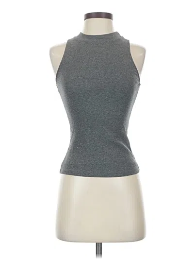 Pre-owned Assorted Brands Tank Top Gray Halter Neckline Tops
