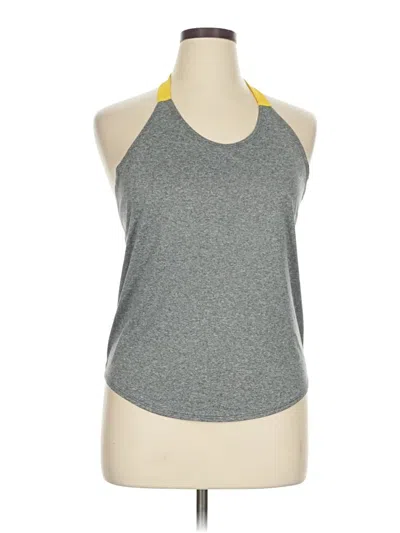 Pre-owned Assorted Brands Tank Top Gray Halter Neckline Tops
