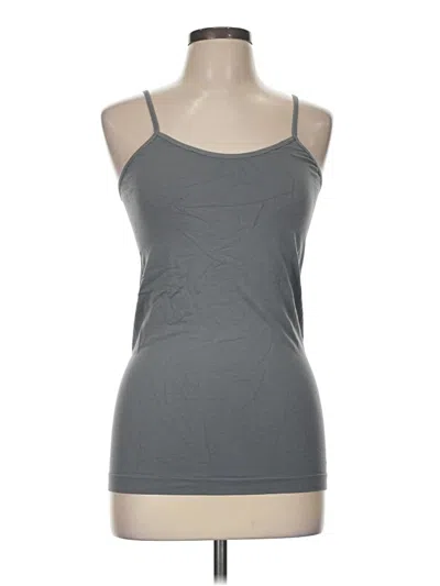 Pre-owned Assorted Brands Tank Top Gray Halter Neckline Tops
