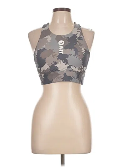 Pre-owned Assorted Brands Tank Top Gray Halter Neckline Tops