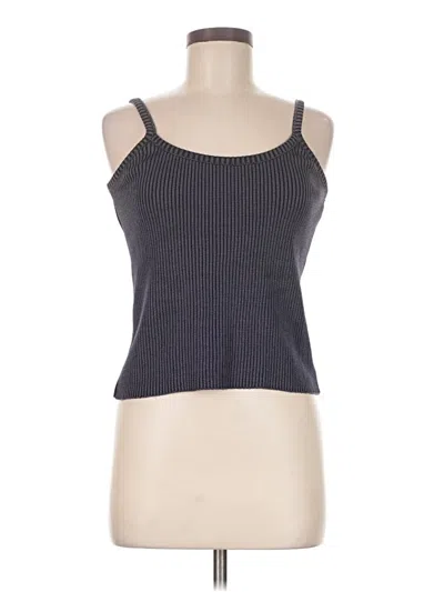 Pre-owned Assorted Brands Tank Top Gray Halter Neckline Tops