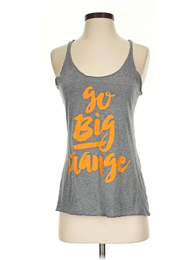 Pre-owned Assorted Brands Tank Top Gray Halter Neckline Tops