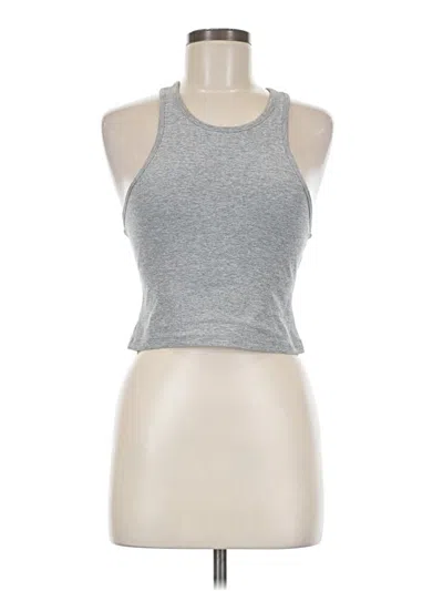 Pre-owned Assorted Brands Tank Top Gray Halter Neckline Tops