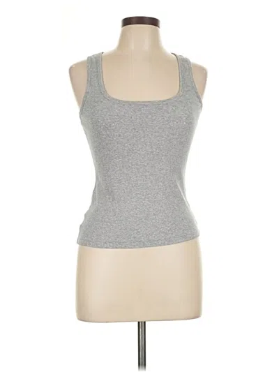 Pre-owned Assorted Brands Tank Top Gray Halter Neckline Tops