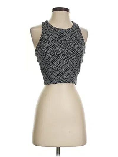 Pre-owned Assorted Brands Tank Top Gray Halter Neckline Tops