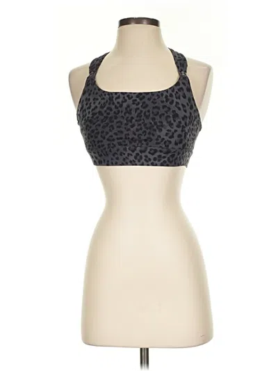Pre-owned Assorted Brands Tank Top Gray Halter Neckline Tops