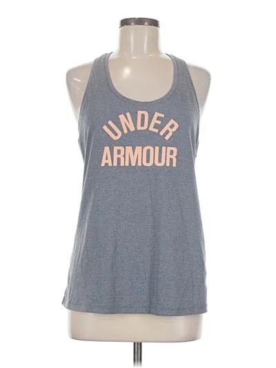 Pre-owned Assorted Brands Tank Top Gray Halter Neckline Tops