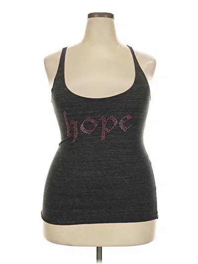 Pre-owned Assorted Brands Tank Top Gray Halter Neckline Tops