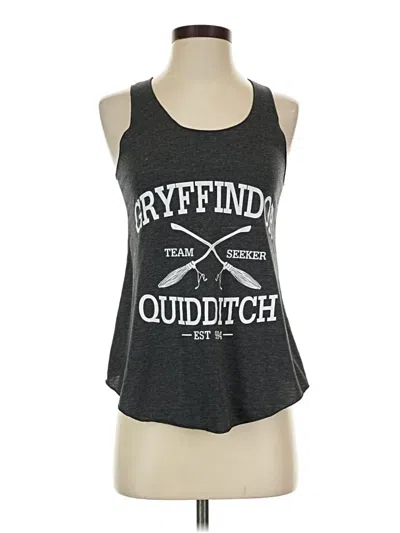 Pre-owned Assorted Brands Tank Top Gray Halter Neckline Tops
