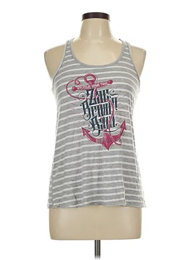 Pre-owned Assorted Brands Tank Top Gray Halter Neckline Tops