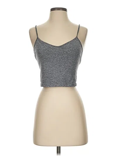 Pre-owned Assorted Brands Tank Top Gray Halter Neckline Tops