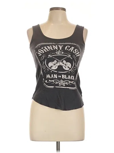 Pre-owned Assorted Brands Tank Top Gray Halter Neckline Tops