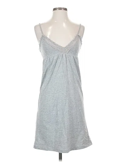Pre-owned Assorted Brands Tank Top Gray Plunge Neckline Tops