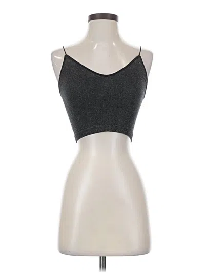 Pre-owned Assorted Brands Tank Top Gray Strapless Neckline Tops