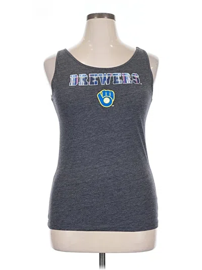 Pre-owned Assorted Brands Tank Top Gray Strapless Neckline Tops