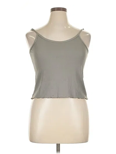 Pre-owned Assorted Brands Tank Top Gray Strapless Neckline Tops
