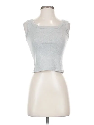 Pre-owned Assorted Brands Tank Top Gray Strapless Neckline Tops