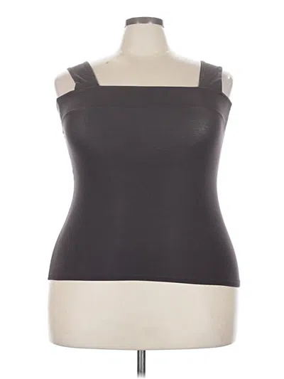 Pre-owned Assorted Brands Tank Top Gray Strapless Neckline Tops