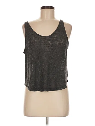 Pre-owned Assorted Brands Tank Top Gray Strapless Neckline Tops