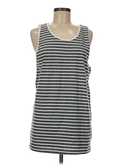 Pre-owned Assorted Brands Tank Top Gray Strapless Neckline Tops