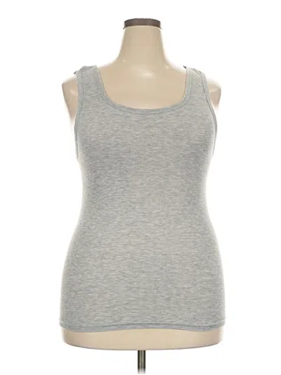 Pre-owned Assorted Brands Tank Top Gray Strapless Neckline Tops