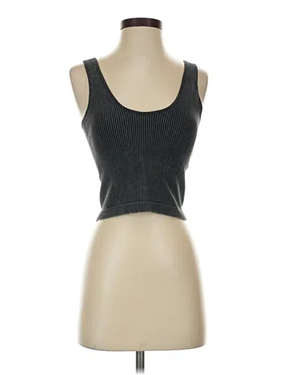 Pre-owned Assorted Brands Tank Top Gray Strapless Neckline Tops
