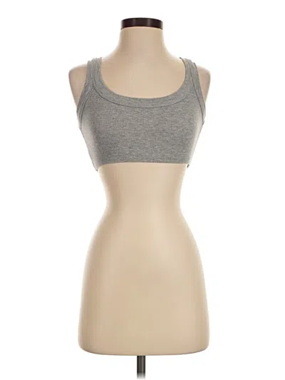 Pre-owned Assorted Brands Tank Top Gray Strapless Neckline Tops