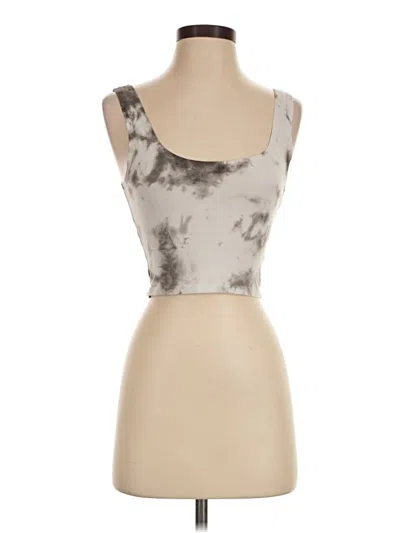 Pre-owned Assorted Brands Tank Top Gray Strapless Neckline Tops
