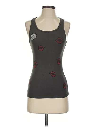 Pre-owned Assorted Brands Tank Top Gray Strapless Neckline Tops