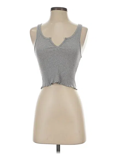 Pre-owned Assorted Brands Tank Top Gray Sweetheart Neckline Tops