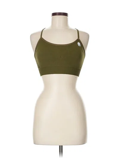 Pre-owned Assorted Brands Tank Top Green Halter Neckline Tops