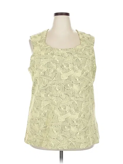 Pre-owned Assorted Brands Tank Top Green Halter Neckline Tops