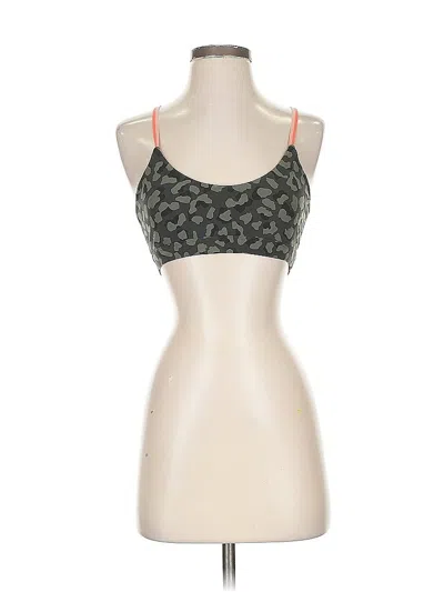 Pre-owned Assorted Brands Tank Top Green Halter Neckline Tops