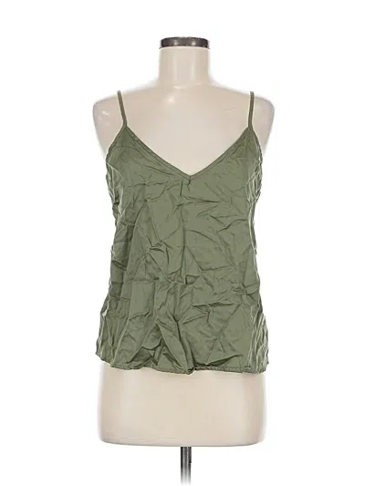 Pre-owned Assorted Brands Tank Top Green Halter Neckline Tops