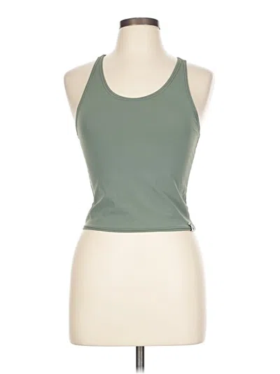 Pre-owned Assorted Brands Tank Top Green Halter Neckline Tops