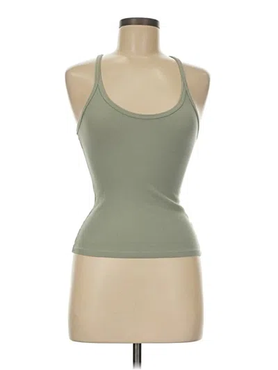 Pre-owned Assorted Brands Tank Top Green Halter Neckline Tops