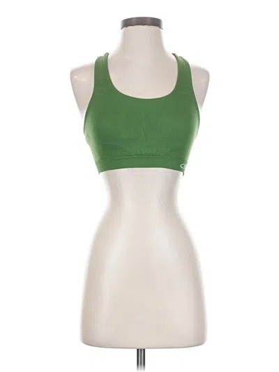 Pre-owned Assorted Brands Tank Top Green Halter Neckline Tops