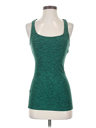 Pre-owned Assorted Brands Tank Top Green Halter Neckline Tops