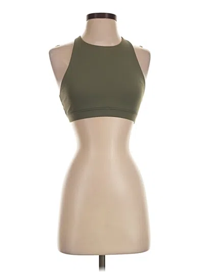 Pre-owned Assorted Brands Tank Top Green Halter Neckline Tops