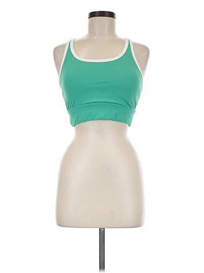 Pre-owned Assorted Brands Tank Top Green Halter Neckline Tops