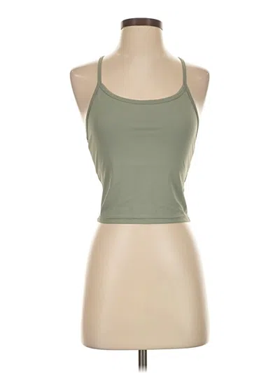 Pre-owned Assorted Brands Tank Top Green Halter Neckline Tops