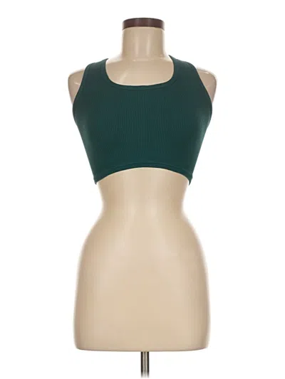 Pre-owned Assorted Brands Tank Top Green Halter Neckline Tops
