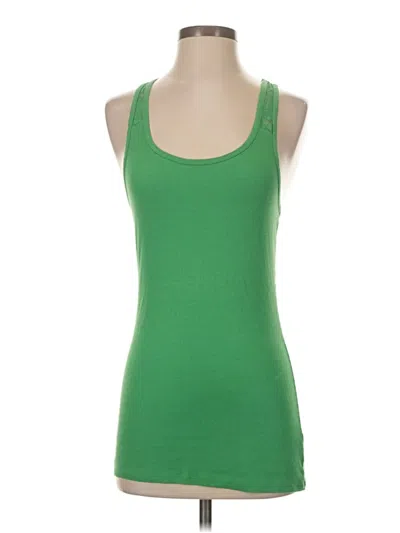 Pre-owned Assorted Brands Tank Top Green Halter Neckline Tops