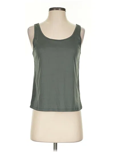 Pre-owned Assorted Brands Tank Top Green Halter Neckline Tops