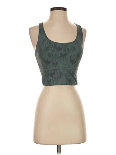 Pre-owned Assorted Brands Tank Top Green Square Neckline Tops