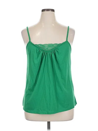 Pre-owned Assorted Brands Tank Top Green Strapless Neckline Tops