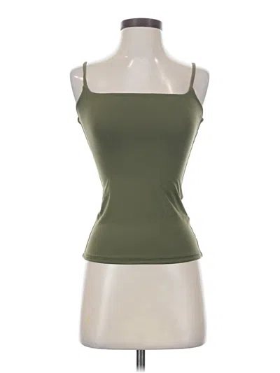 Pre-owned Assorted Brands Tank Top Green Strapless Neckline Tops